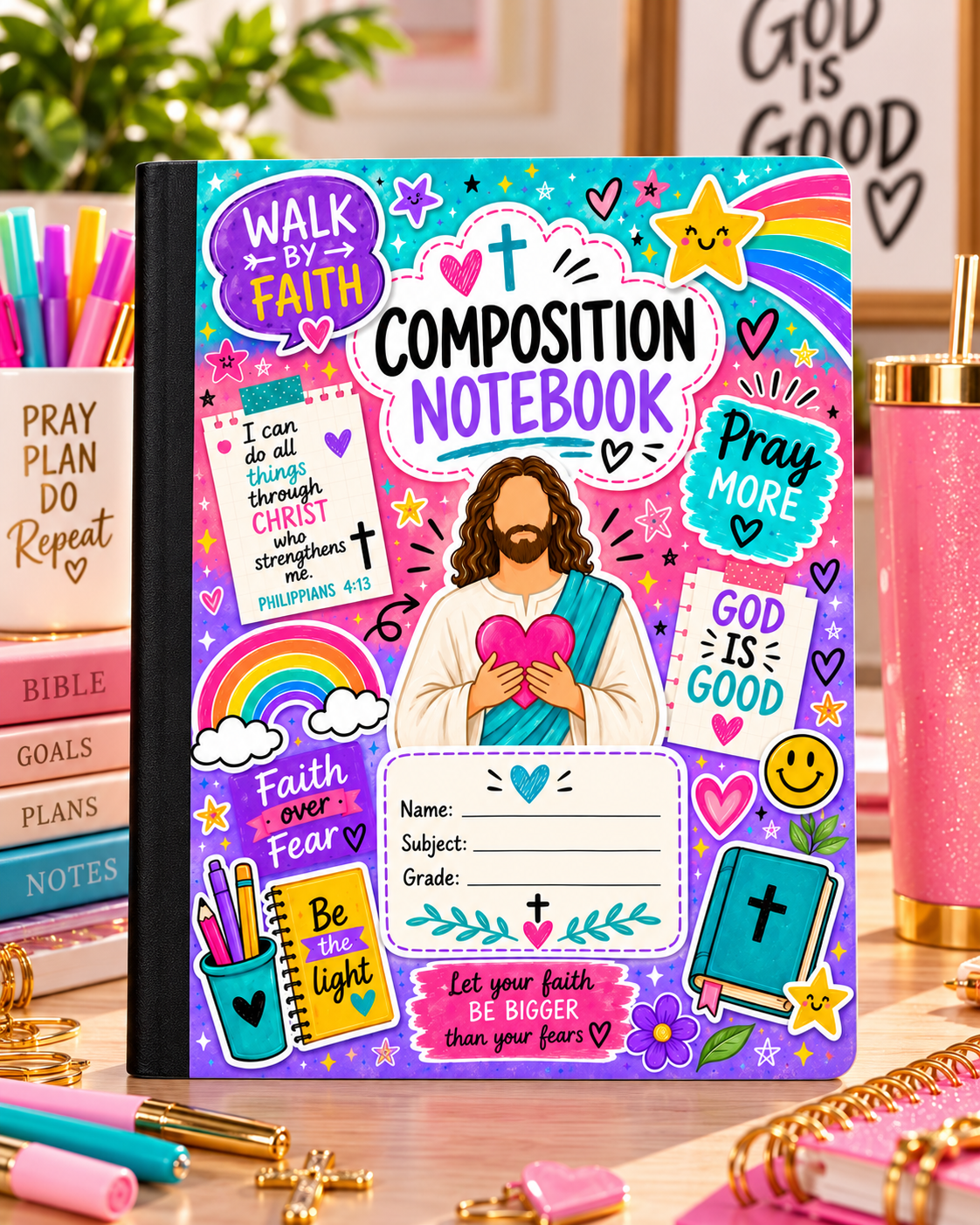 Faith, Focus & Favor Composition Notebook