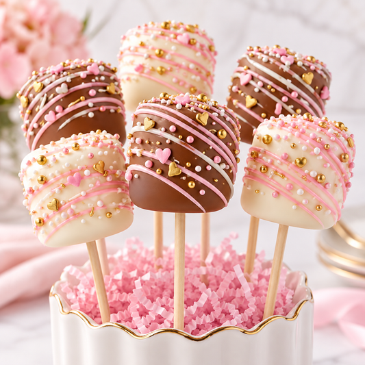 Chocolate Covered Marshmallow Pops (1Dozen)