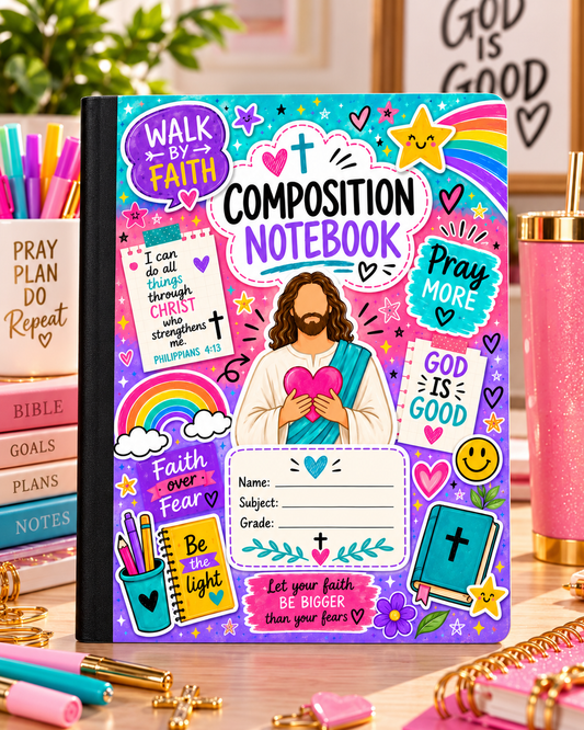 Faith, Focus & Favor Composition Notebook
