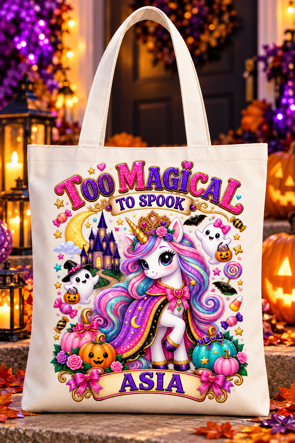 The Magical Little Boo Personalized Halloween Tote