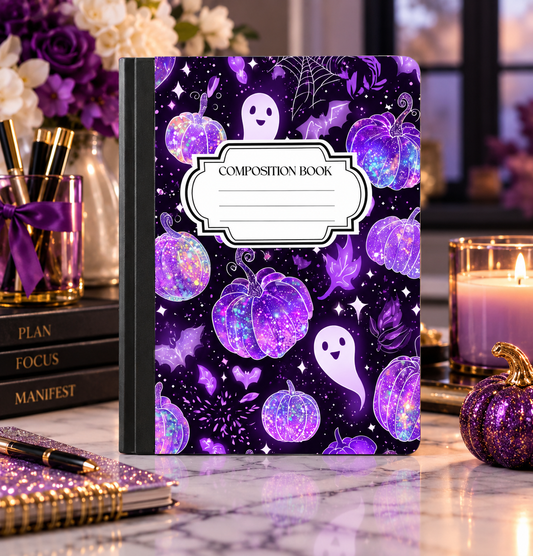 Purple Boo-tiful Nights Composition Notebook