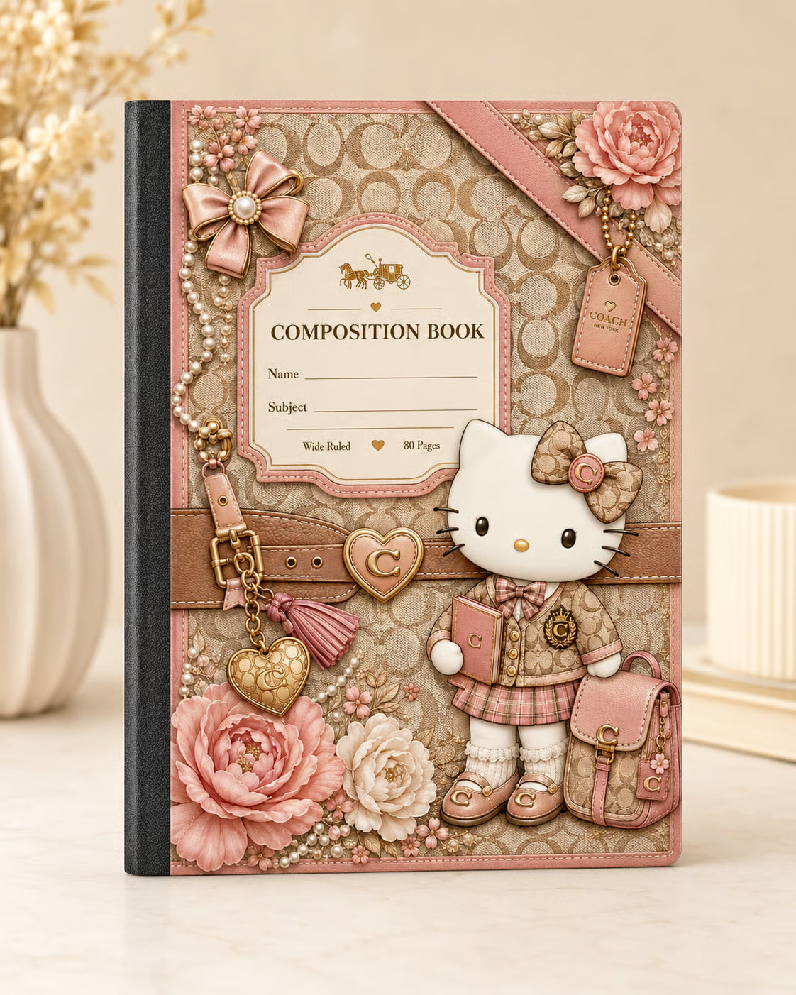 Pretty in Pink & Polished Composition Notebook