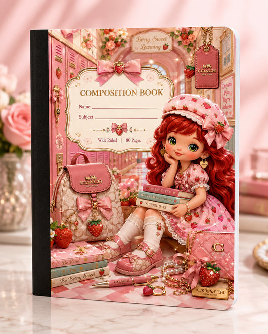 Strawberry Girl Composition Notebook
